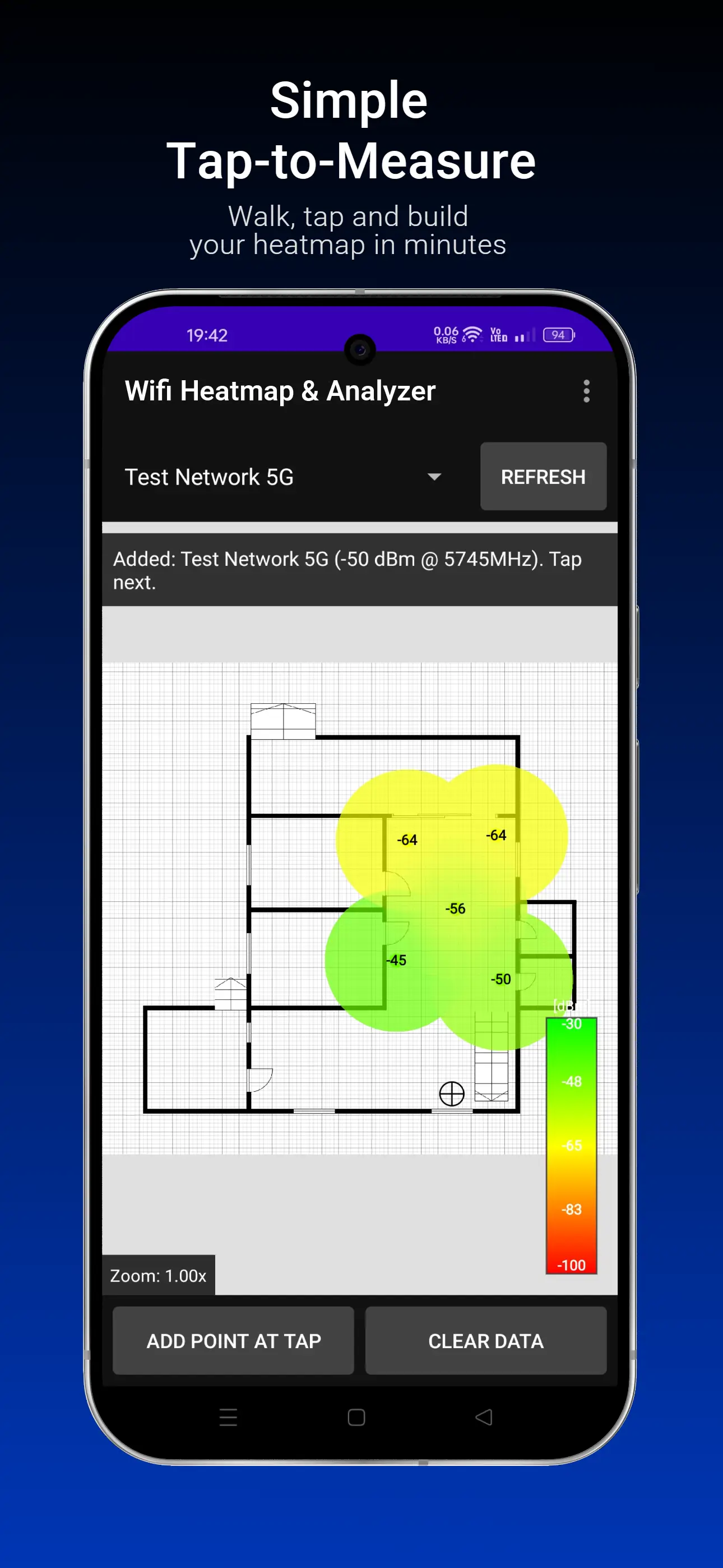 Simple Tap-to-measure